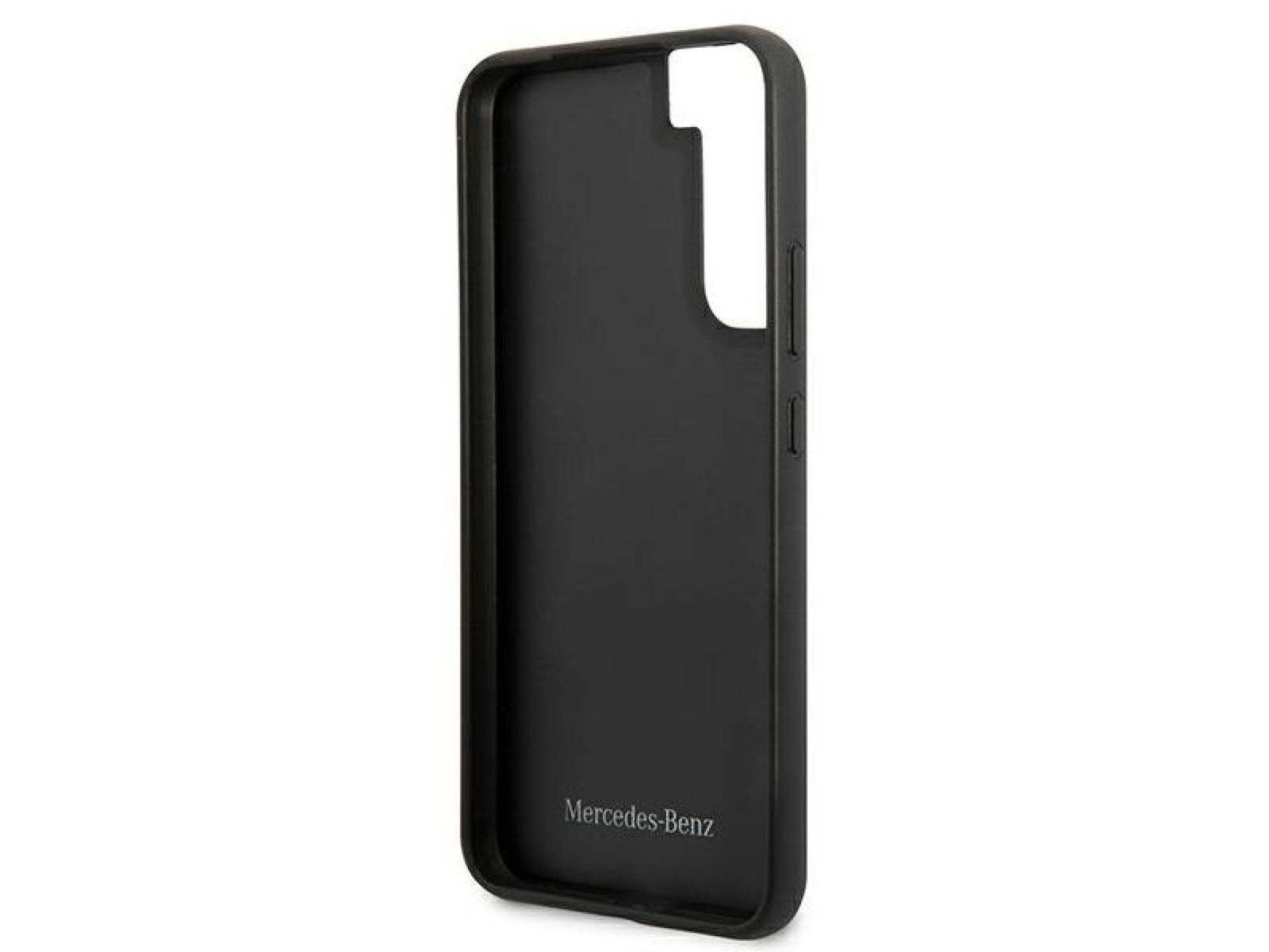 Mercedes Leather Stars Pattern Case for Samsung Galaxy S22+ - Black
