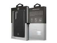 Mercedes Leather Stars Pattern Case for Samsung Galaxy S22+ - Black Mercedes Leather Stars Pattern Case for Samsung Galaxy S22+ - Black