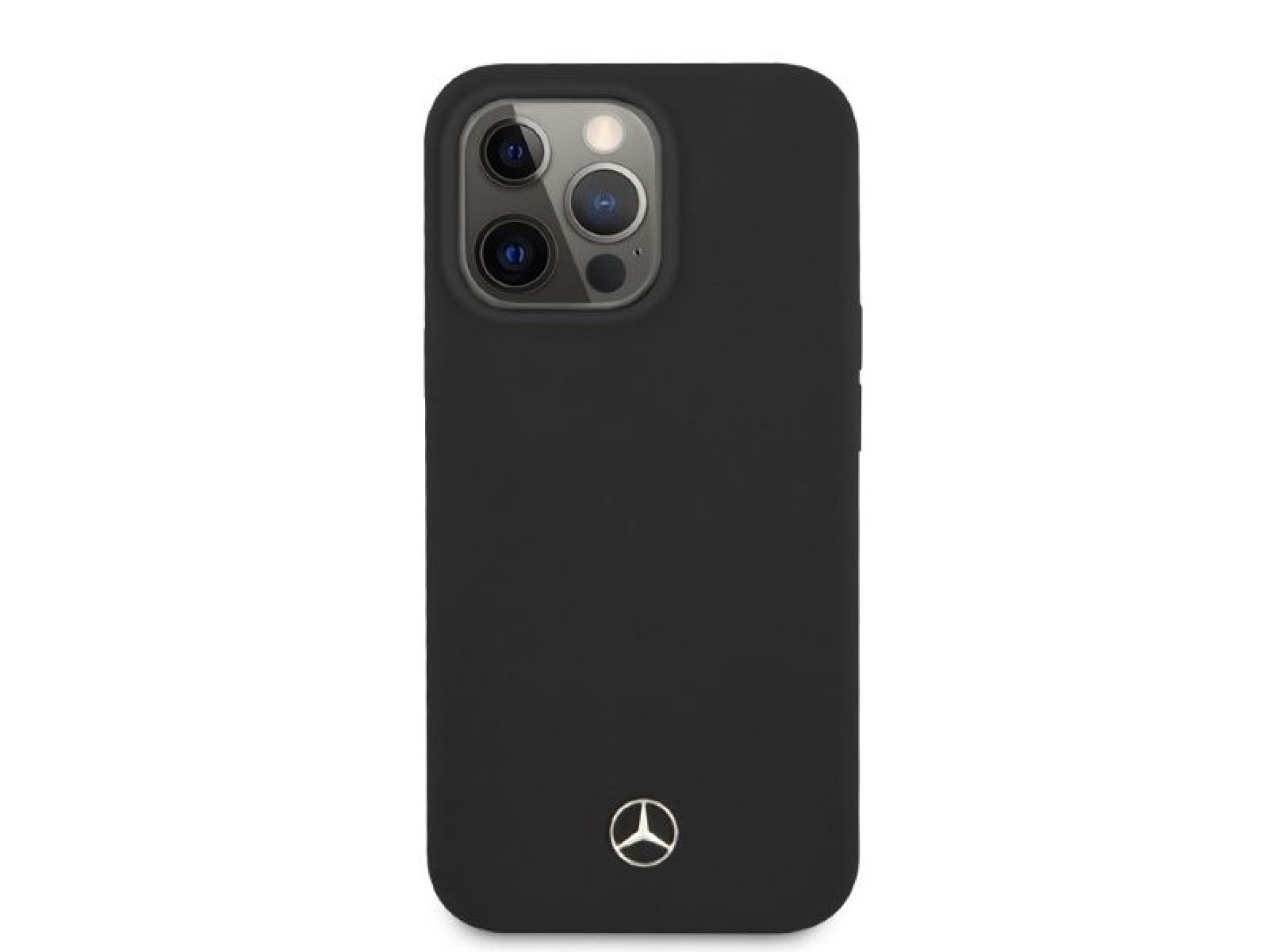 Funda Mercedes Silicone Line MagSafe para iPhone 13 Pro / iPhone 13 - negra