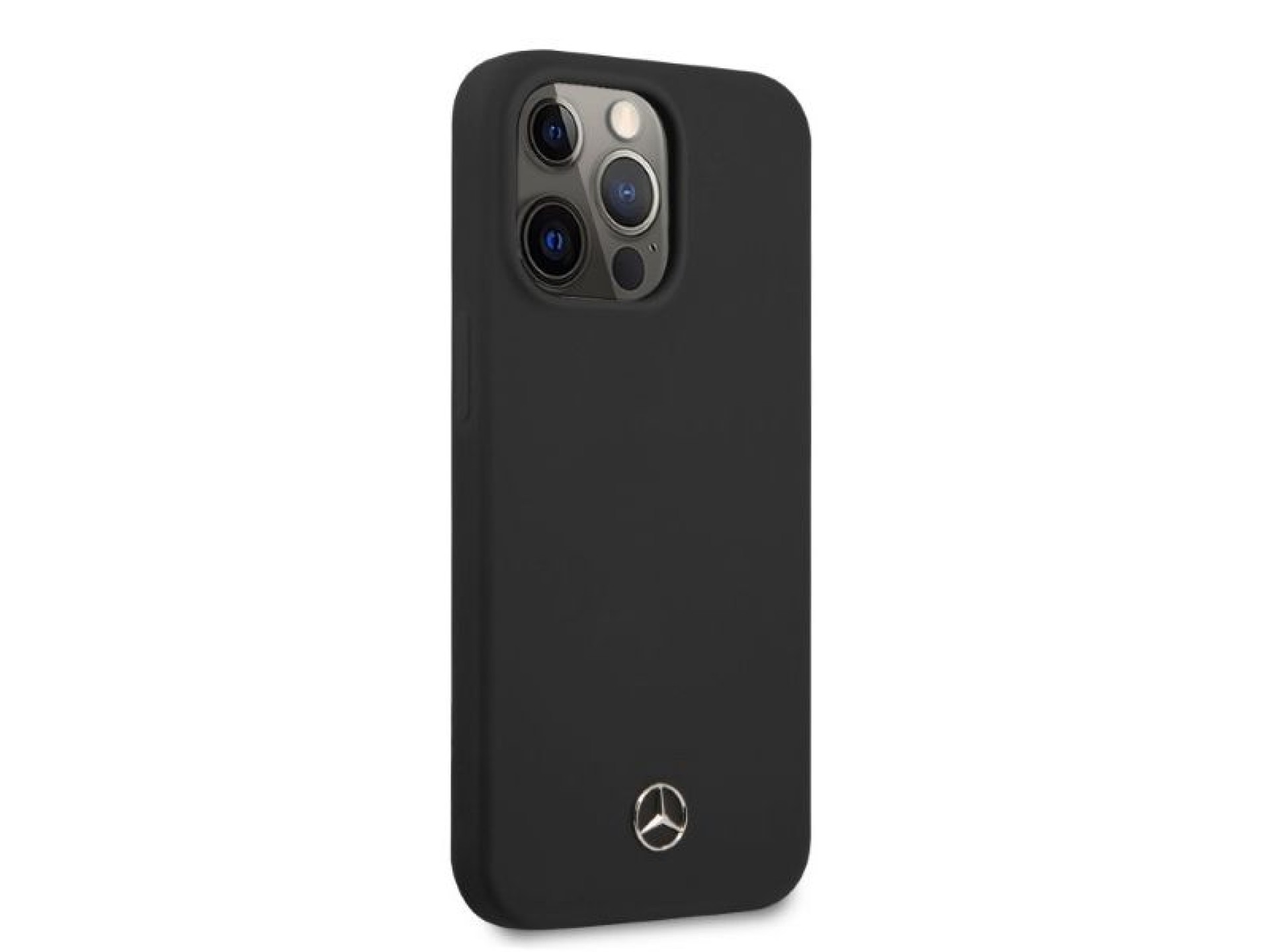 Funda Mercedes Silicone Line MagSafe para iPhone 13 Pro / iPhone 13 - negra