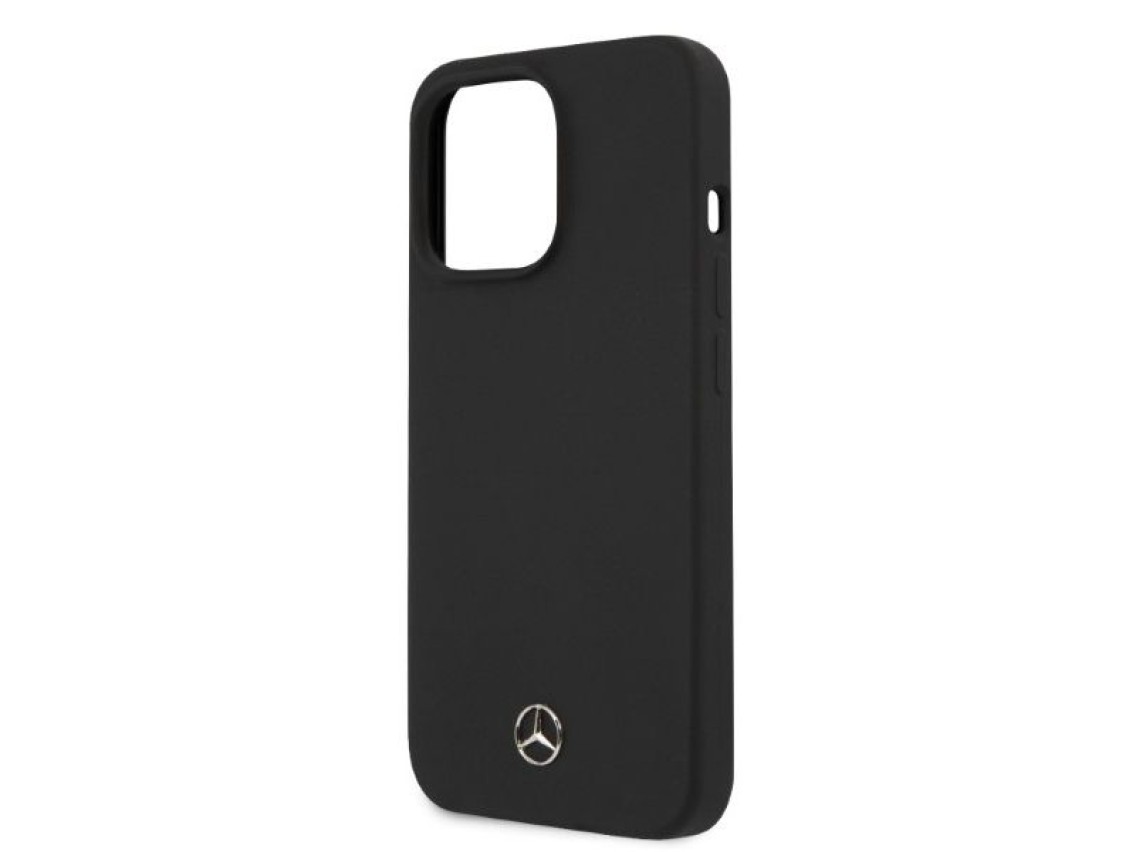 Funda Mercedes Silicone Line MagSafe para iPhone 13 Pro / iPhone 13 - negra