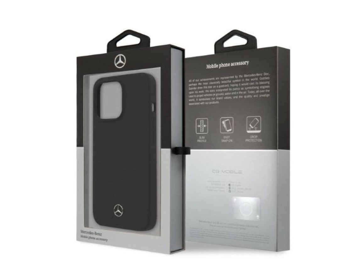 Mercedes Silicone Line MagSafe case for iPhone 13 Pro / iPhone 13 - black