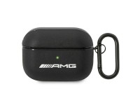 Capa AMG em couro com logo grande para AirPods Pro - preta Capa AMG em couro com logo grande para AirPods Pro - preta