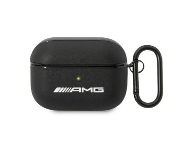 AMG Leather Big Logo case for AirPods Pro - black AMG Leather Big Logo case for AirPods Pro - black