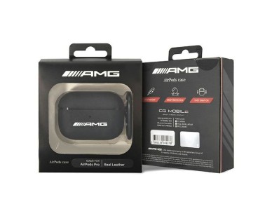 AMG Leather Big Logo case for AirPods Pro - black