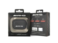 Capa AMG em couro com logo grande para AirPods Pro - preta Capa AMG em couro com logo grande para AirPods Pro - preta