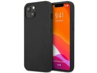 AMG AMHCP14SDOLBK iPhone 14 6.1" negro / funda rígida de cuero negro con estampado en caliente AMG AMHCP14SDOLBK iPhone 14 6.1" negro / funda rígida de cuero negro con estampado en caliente