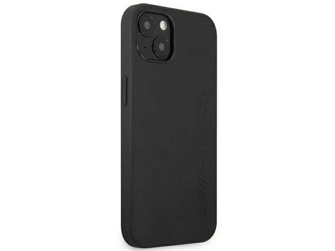 AMG AMHCP14SDOLBK iPhone 14 6.1 "black / black hardcase Leather Hot Stamped