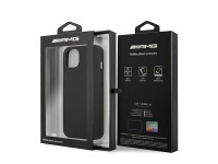 AMG AMHCP14SDOLBK iPhone 14 6.1" negro / funda rígida de cuero negro con estampado en caliente AMG AMHCP14SDOLBK iPhone 14 6.1" negro / funda rígida de cuero negro con estampado en caliente