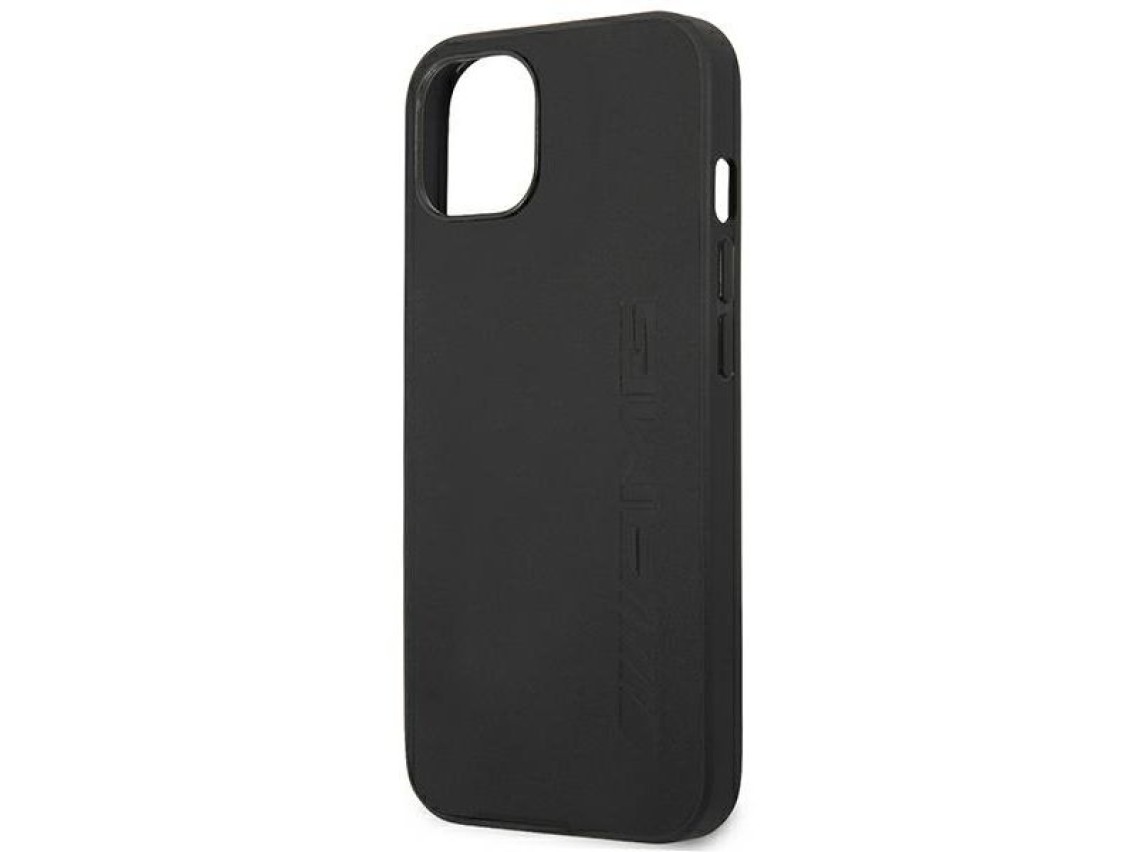 AMG AMHCP14MDOLBK iPhone 14 Plus 6.7 "black / black hardcase Leather Hot Stamped