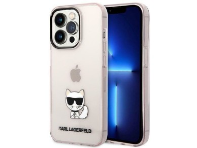 Karl Lagerfeld Choupette Body Case for iPhone 14 Pro Max - Pink