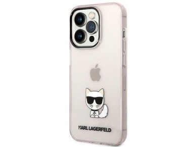Karl Lagerfeld Choupette Body Case for iPhone 14 Pro Max - Pink