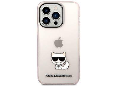 Karl Lagerfeld Choupette Body Case for iPhone 14 Pro Max - Pink