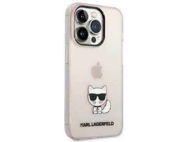 Karl Lagerfeld Choupette Body Case for iPhone 14 Pro Max - Pink