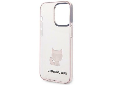 Karl Lagerfeld Choupette Body Case for iPhone 14 Pro Max - Pink