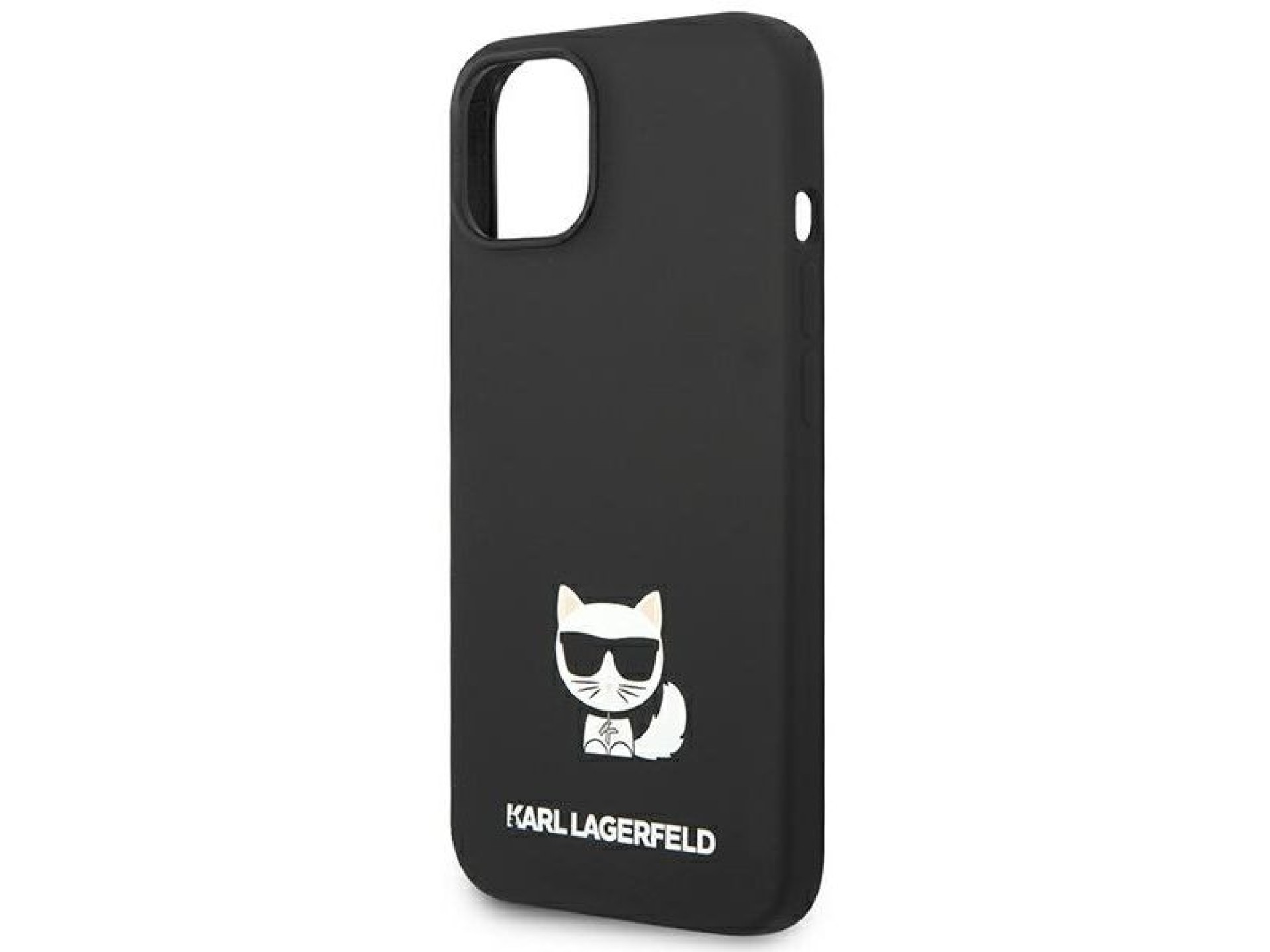 Karl Lagerfeld Silicone Choupette Body Case for iPhone 13 / 14 / 15 - Black