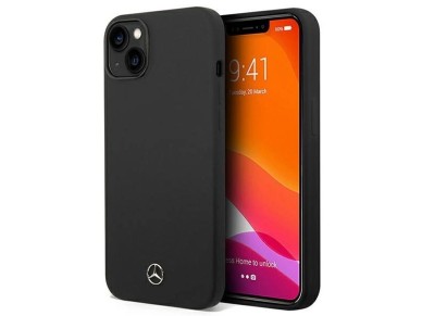 Mercedes Silicone Line case for iPhone 14 Plus - black Mercedes Silicone Line case for iPhone 14 Plus - black