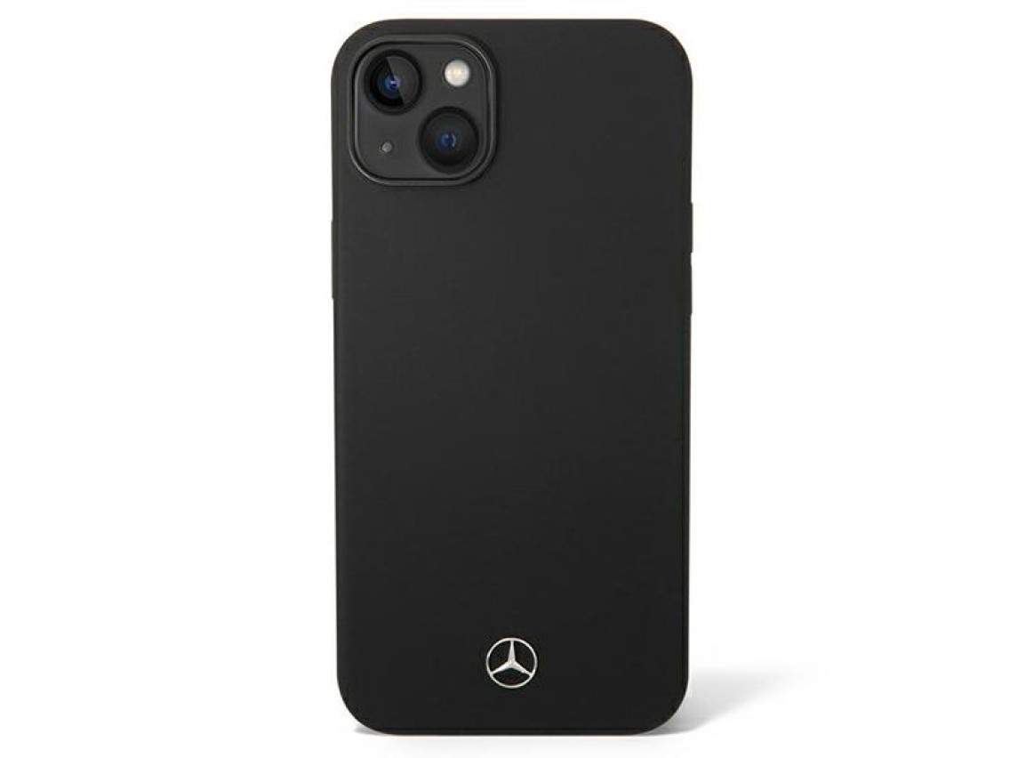 Funda Mercedes Silicone Line para iPhone 14 Plus - negra