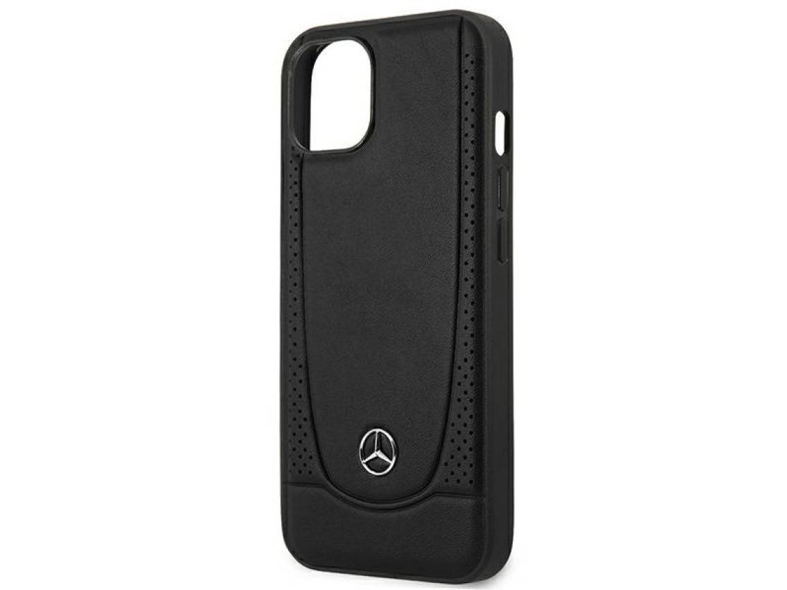 Mercedes MEHCP14MARMBK iPhone 14 Plus 6.7 "black / black hardcase Leather Urban