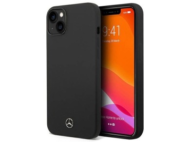 Mercedes Silicone Line MagSafe case for iPhone 14 Plus - black Mercedes Silicone Line MagSafe case for iPhone 14 Plus - black