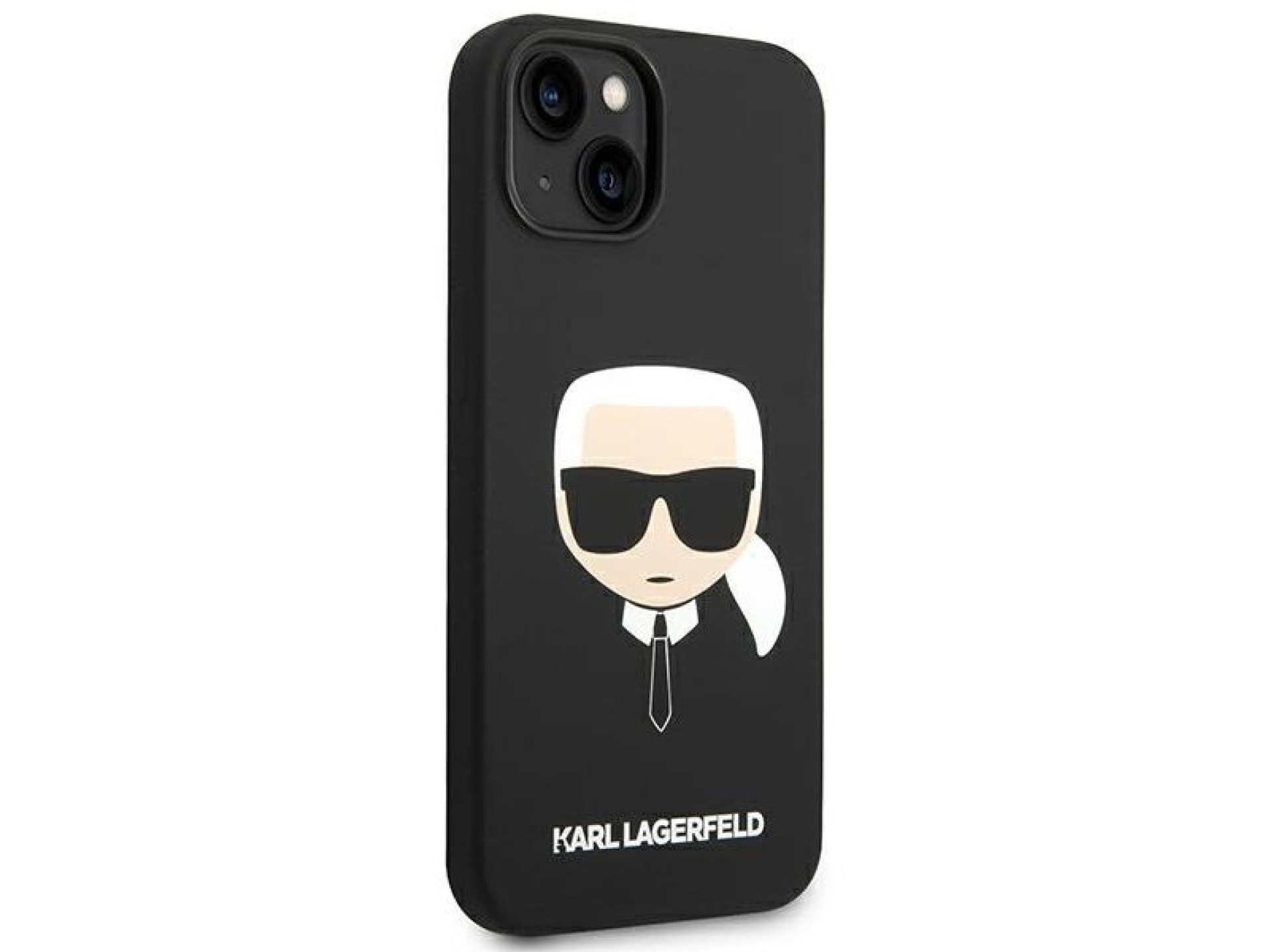 Karl Lagerfeld Silicone Karl`s Head Case for iPhone 13 / 14 / 15 - Black