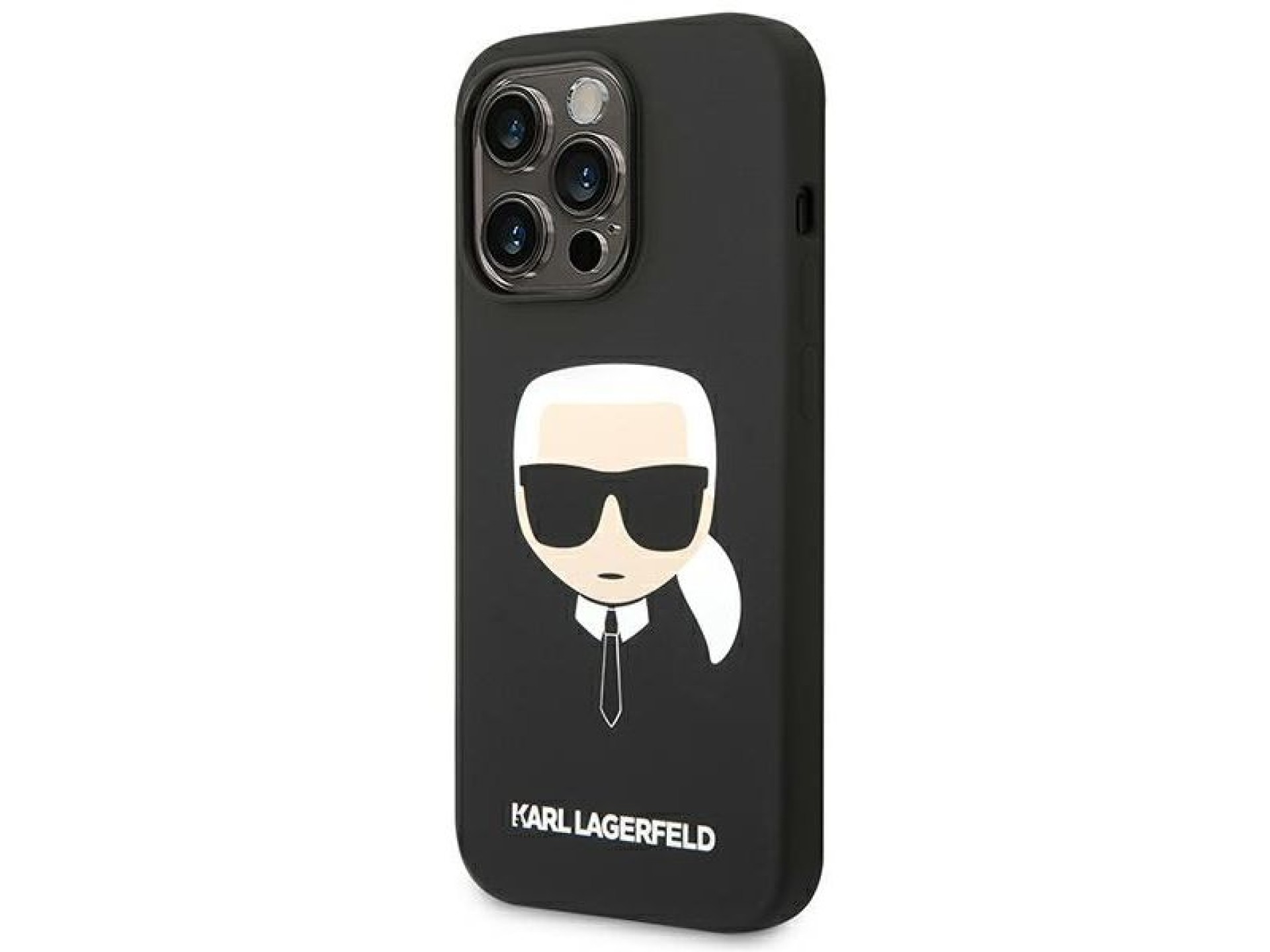 Karl Lagerfeld Silicone Karl`s Head Case for iPhone 14 Pro Max - Black