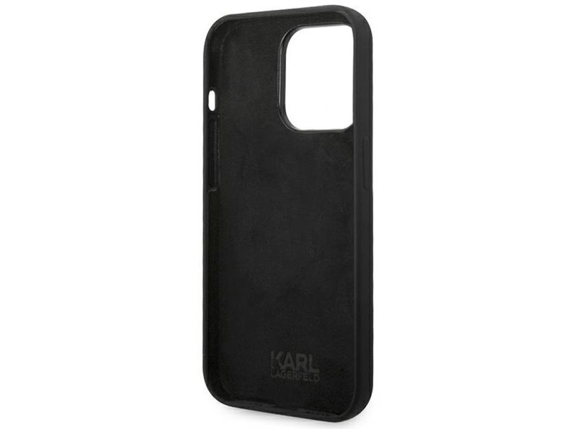 Karl Lagerfeld Silicone Karl`s Head Case for iPhone 14 Pro Max - Black