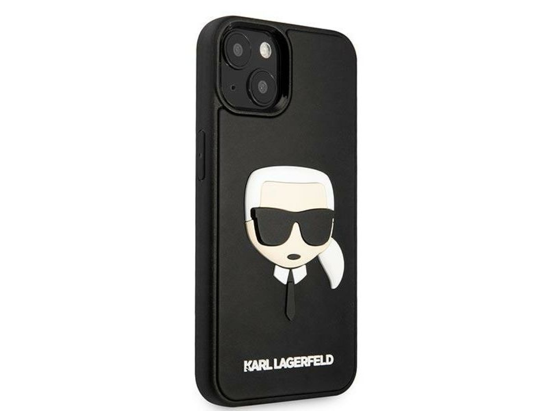 Karl Lagerfeld 3D Rubber Karl`s Head Case for iPhone 13 / 14 / 15 - Black