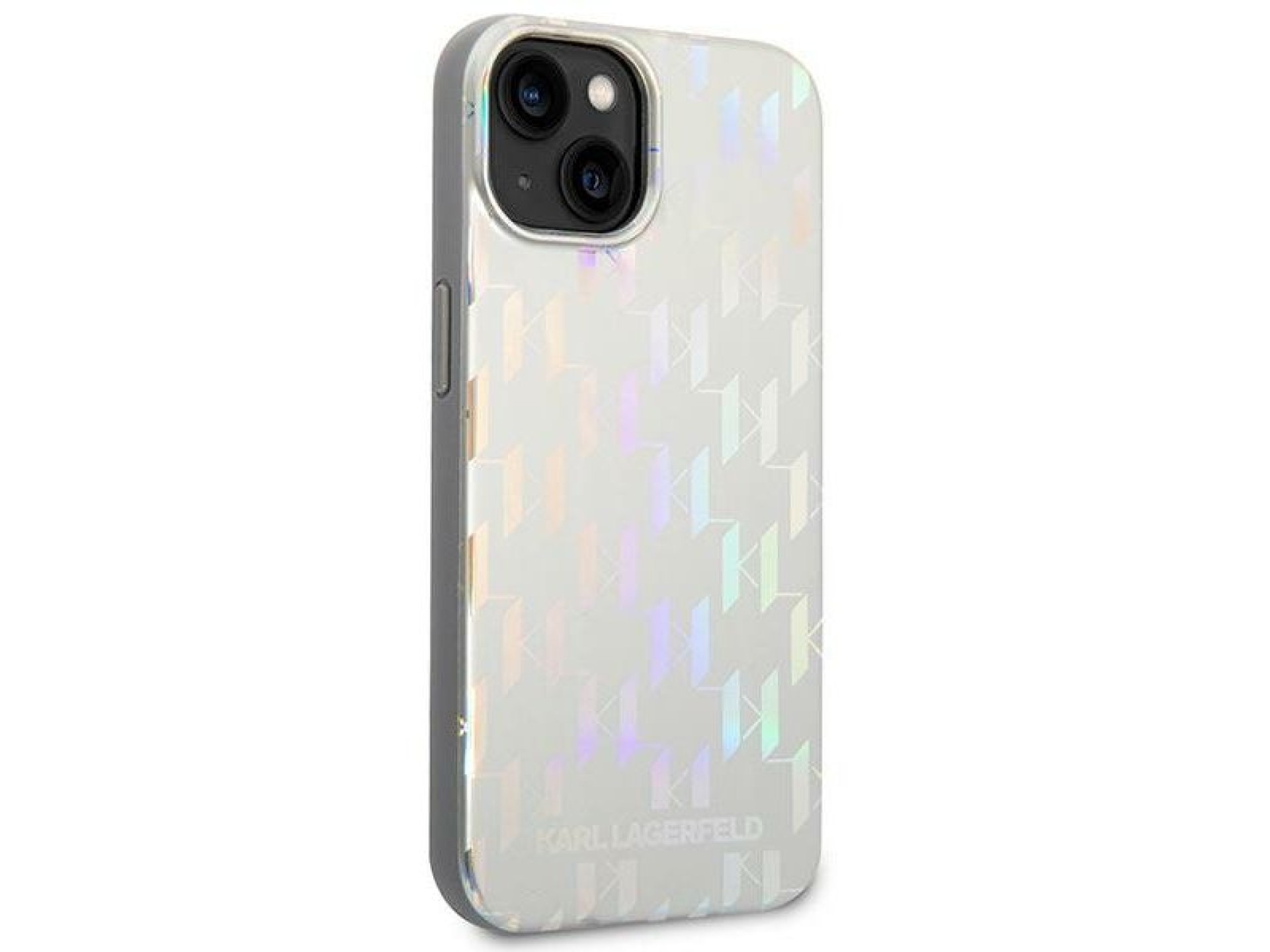Funda Karl Lagerfeld KLHCP14SLGMMSV3 para iPhone 14/15/13 - plateada