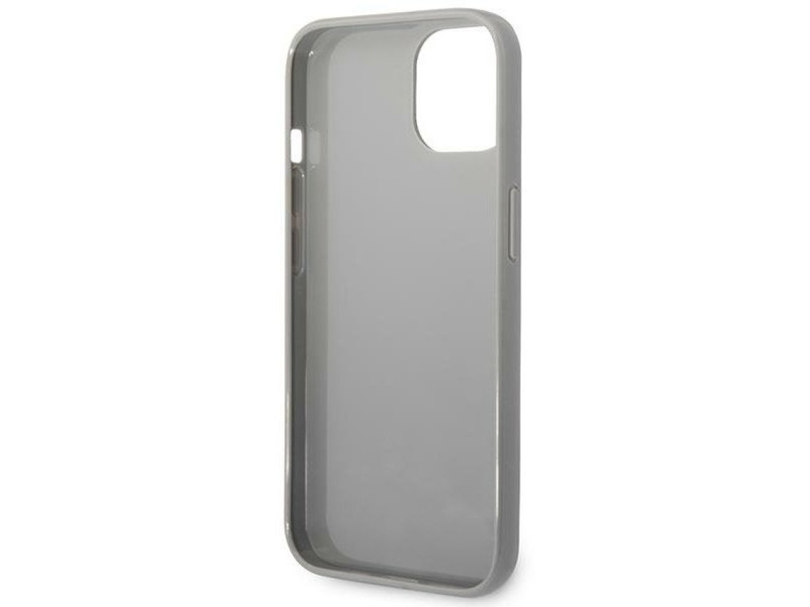 Funda Karl Lagerfeld KLHCP14SLGMMSV3 para iPhone 14/15/13 - plateada