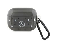 Funda para AirPods Pro Mercedes MEAP8DPMGS negra/negra con estampado de estrellas grandes Funda para AirPods Pro Mercedes MEAP8DPMGS negra/negra con estampado de estrellas grandes