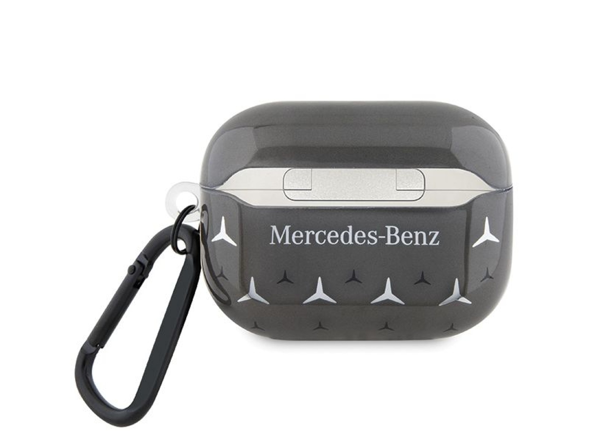 Funda para AirPods Pro Mercedes MEAP8DPMGS negra/negra con estampado de estrellas grandes
