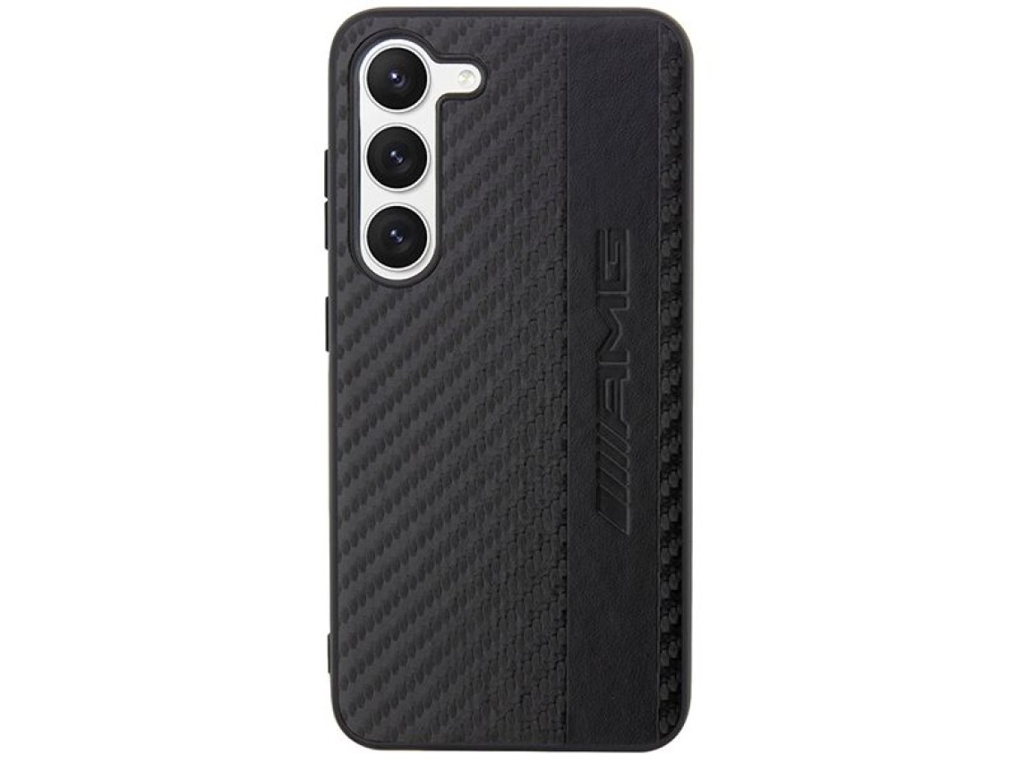AMG AMHCS23SBLSCA S23 S911 preto/preto com faixa de carbono e relevo