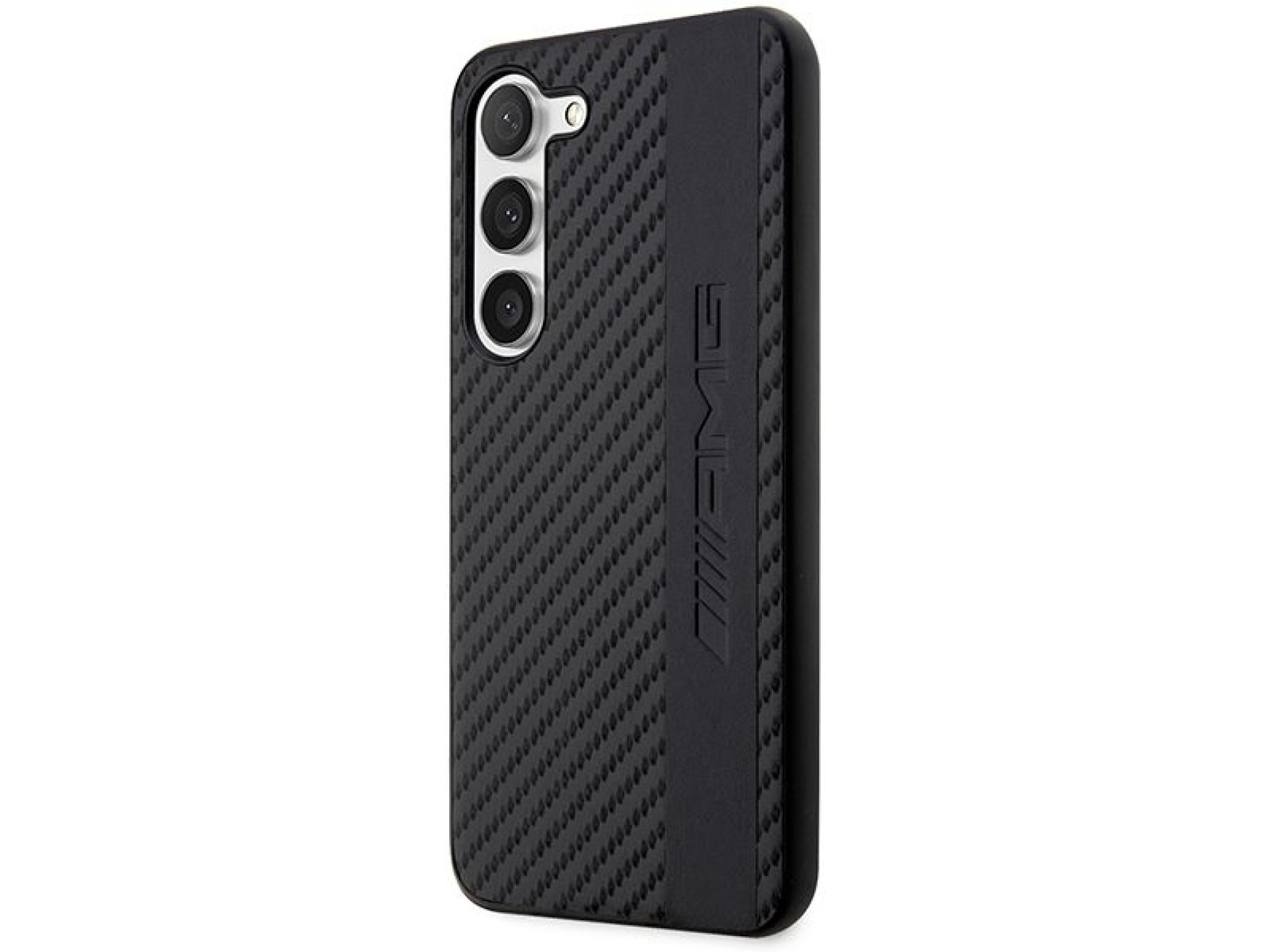 AMG AMHCS23MBLSCA S23+ S916 black/black hardcase Carbon Stripe&Embossed