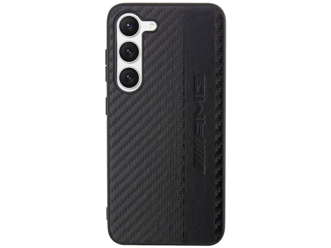 AMG AMHCS23MBLSCA S23+ S916 black/black hardcase Carbon Stripe&Embossed