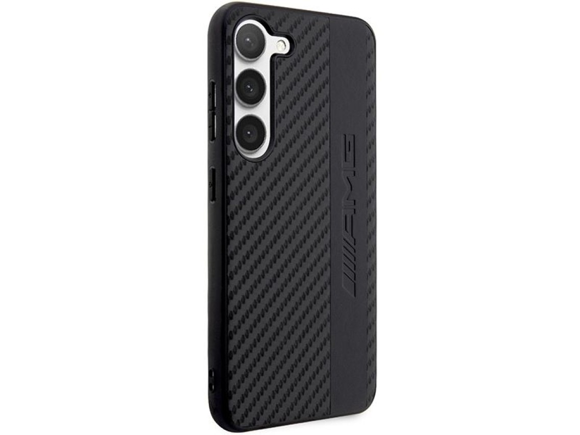 AMG AMHCS23MBLSCA S23+ S916 black/black hardcase Carbon Stripe&Embossed