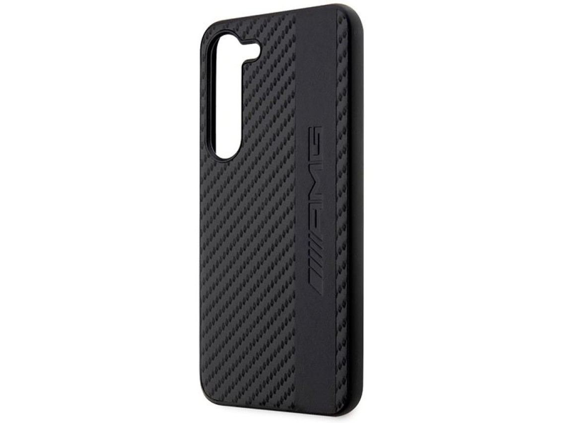 AMG AMHCS23MBLSCA S23+ S916 black/black hardcase Carbon Stripe&Embossed