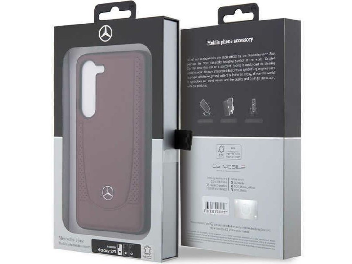 Mercedes MEHCS23SARMRE S23 S911 red/red hardcase Leather Urban Bengale