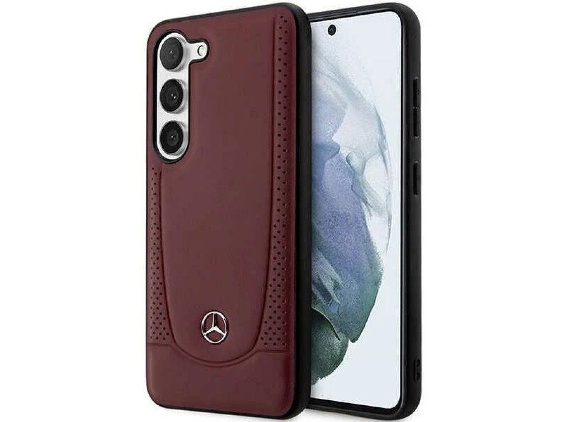 Mercedes MEHCS23MARMRE S23+ S916 estojo rígido vermelho/vermelho Couro Urban Bengale