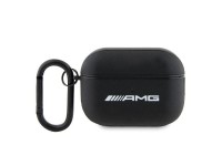 AMG AMAP2SLWK AirPods Pro 2 (2022/2023) cover black/black Leather White Logo AMG AMAP2SLWK AirPods Pro 2 (2022/2023) cover black/black Leather White Logo