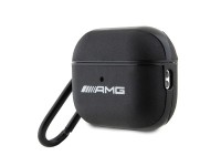 AMG AMAP2SLWK AirPods Pro 2 (2022/2023) cover black/black Leather White Logo AMG AMAP2SLWK AirPods Pro 2 (2022/2023) cover black/black Leather White Logo
