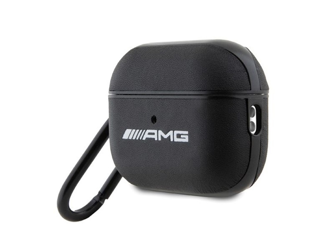 AMG AMAP2SLWK AirPods Pro 2 (2022/2023) cover black/black Leather White Logo