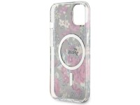 Guess Flower MagSafe case for iPhone 14 - green