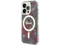 Guess GUHMP14LHCFWSA iPhone 14 Pro 6.1" green/khaki hardcase Flower MagSafe Guess GUHMP14LHCFWSA iPhone 14 Pro 6.1" green/khaki hardcase Flower MagSafe