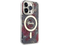 Guess GUHMP14LHCFWSA iPhone 14 Pro 6.1" green/khaki hardcase Flower MagSafe Guess GUHMP14LHCFWSA iPhone 14 Pro 6.1" green/khaki hardcase Flower MagSafe