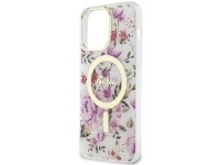 Guess GUHMP14XHCFWST iPhone 14 Pro Max 6.7" transparent hardcase Flower MagSafe Guess GUHMP14XHCFWST iPhone 14 Pro Max 6.7" transparent hardcase Flower MagSafe