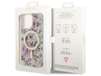 Guess GUHMP14XHCFWST iPhone 14 Pro Max 6.7" transparent hardcase Flower MagSafe Guess GUHMP14XHCFWST iPhone 14 Pro Max 6.7" transparent hardcase Flower MagSafe