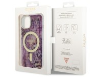Guess Leopard MagSafe case for iPhone 14 - pink Guess Leopard MagSafe case for iPhone 14 - pink