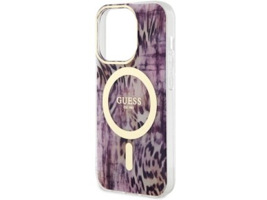 Guess GUHMP14XHLEOPWP iPhone 14 Pro Max 6.7" pink/pink hardcase Leopard MagSafe Guess GUHMP14XHLEOPWP iPhone 14 Pro Max 6.7" pink/pink hardcase Leopard MagSafe