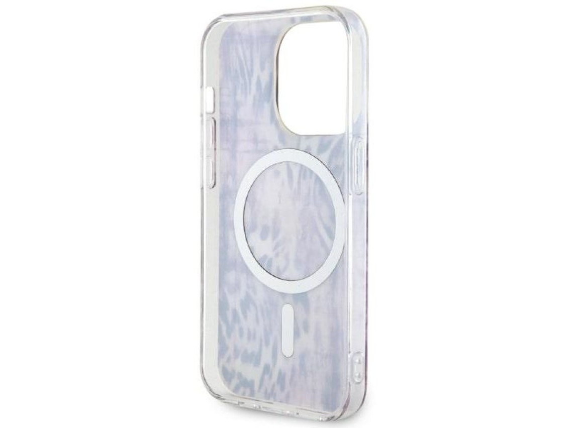 Guess GUHMP14XHLEOPWP iPhone 14 Pro Max 6.7" pink/pink hardcase Leopard MagSafe